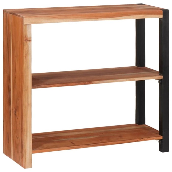 vidaXL Raft pentru cărți Maro 80 x 30 x 75 cm Lemn masiv de acacia 4104017