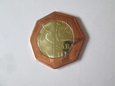 Insula Saba(Antilele Olandeze) 10 Dollar 2013 UNC,diametrul=36 mm,greutate=13,30 grame