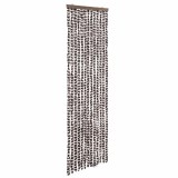 Cumpara ieftin Perdea pentru insecte, bej si maro, 56x200 cm, chenille