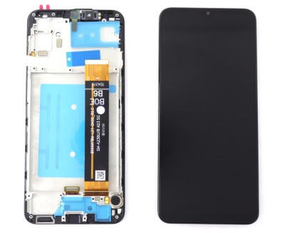 Display Samsung Galaxy A23 A236 5G OEM cu Rama Black Negru foto
