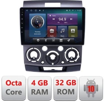 Navigatie Ford Ranger Mazda BT50 2007-2012 C-RANGER Octa Core cu Android Radio Bluetooth Internet GPS WIFI 4+32GB v1 CarStore Technology