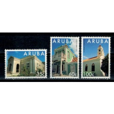 Aruba 1995 - Cladiri istorice, arhitectura, serie neuzata