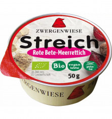 Crema tartinabila bio vegetala cu sfecla rosie si hrean, 50g Zwergenwiese foto