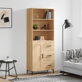 vidaXL Dulap &icirc;nalt, stejar sonoma, 69,5x34x180 cm, lemn compozit