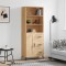 vidaXL Dulap &icirc;nalt, stejar sonoma, 69,5x34x180 cm, lemn compozit 3190024