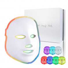 masca pentru fata, cu lumina LED, 7 culori, cu foton, anti-imbatranire foto