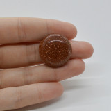 Cabochon goldstone maro 24x24x7mm c7, Stonemania Bijou