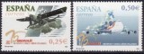 C1338 - Spania 2002 - Aviatie 2v. neuzat,perfecta stare, Nestampilat