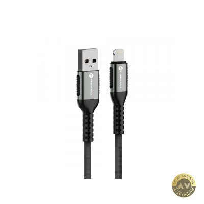 Cablu Date si Incarcare USB-A - Lightning Forcell F-Energy C257 12W 1.2m Negru foto