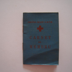 Carnet de membru Crucea rosie a RPR, 1964