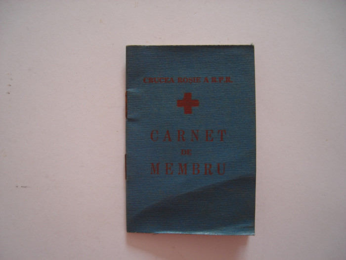 Carnet de membru Crucea rosie a RPR, 1964