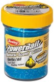 Pasta BERKLEY PowerBait Natural Glitter Trout Dough, Garlic, Blue Glitter, 50g