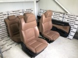 Interior piele maro confort full electric incalzit BMW F01 F02 Gentleman Pachet Scaune Fata Bancheta Fete Usi Piese Auto Originale