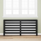 &Icirc;nvelitoare radiator stejar negru 175x20x82 cm din lemn stratificat