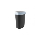 Cos gunoi, Dual Swing, 34 l, negru