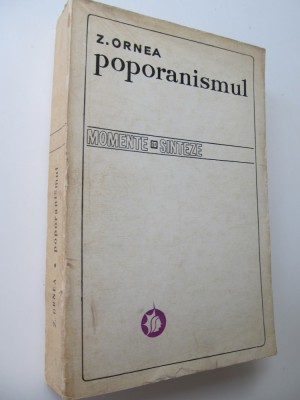 Poporanismul - Z. Ornea foto