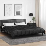 vidaXL Duvet complet pe tot parcursul anului Negru 240 x 200 cm 42025816