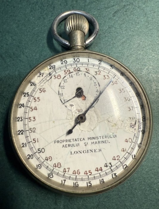 Ceas de buzunar Longines M.A.M. Cronometru pentru Romania