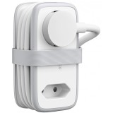 Prelungitor Orico APP, 1 x Schuko - 1 x Priza - 2 x USB-A - 1 x USB-C, Alb Gri