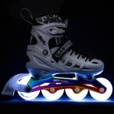 Role reglabile 4in1 Nils Extreme LED NH10905 alb curcubeu