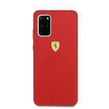 Cumpara ieftin Husa Cover Ferrari SF Silicone pentru Samsung Galaxy S20 Plus Rosu