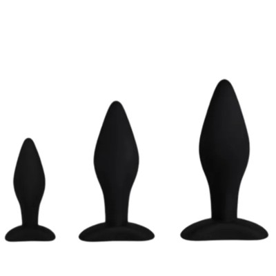 Set dildo Training Stuff 3pcs Negru foto
