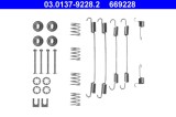 ATE 03.0137-9228.2 Set accesorii, sabot de frana