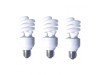 SET 3 becuri fluorescent Panasonic, soclu E27, putere 19W, forma spirala, lumina alb rece, alimentare 220 - 240 V, &quot;EFD19E65HD3E-3&quot; (timbru verde 1.35