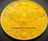 Cumpara ieftin Moneda istorica 5 CENTESIMI - ITALIA FASCISTA, anul 1941 * cod 982 = excelenta!, Europa