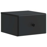 vidaXL Dulap de noapte suspendat cu sertar Negru 34,5 x 33 x 20 cm 899107