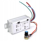 Regulator de viteza motor DC, 9-60V, 20A, 1200W, controler PWM turatie cu potentiometru