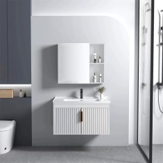 Set mobilier de baie cu lavoar Astor 60cm White