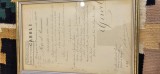 Decret regal CAROL I , an 1906 , semnat OLOGRAF de Rege , inaltare in grad de CAVALER al ORDINULUI COROANA ROMANIEI