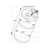 Uscator condensator aer conditionat Renault Espace 4 (Jk0/1), Laguna 2 (Bg0/1), Vel Satis (Bj0) Nrf 33322