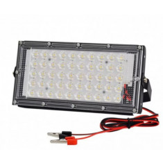 Proiector LED 50W, alimentare baterie 12V