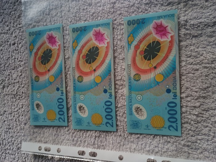 Vand lot 3 bancnote Romanesti, stare foarte buna !!
