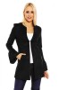 E568-1 Jacheta midi cu maneci tip clopot, M, M/L