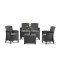 Set mobilier de grădină Lima cu 4 locuri, grafit