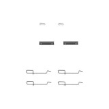 Set accesorii placute frana Delphi LX0142, parte montare : Punte Spate