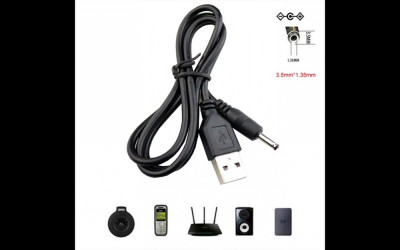 Cablu alimentare USB la jakc 3.5mm * 1.35mm (usb la 3.5*1.35) foto