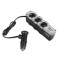 Priza auto tripla pentru bricheta, 60W, CA24, USB