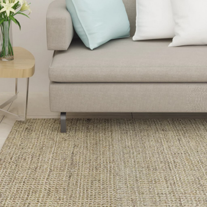 Covor din sisal natural, verde, 80x250 cm GartenMobel Dekor