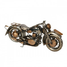 Macheta metal argintiu Motocicleta 32x11x14 cm Elegant DecoLux foto