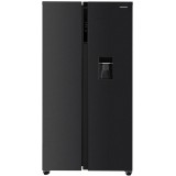 Side by Side Heinner HSBS-HM592NFDXWDE++, 592l, clasa E, Dozator Apa, compresor Inverter, H 177cm, Inox Antracit
