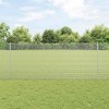 VidaXL &Icirc;ngrădire cu st&acirc;lpi Argintiu 1 x 50 m Oțel
