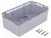 Carcasa policarbonat, 90mmx160mmx60mm, IP66, HAMMOND - 1554J2GYCL