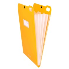 Organizator Strigo vertical A4 cu 5 separatoare, capsa , portocaliu neon
