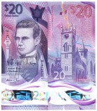 Barbados 20 Dolari 2022, Bancnota Polimer, UNC, P-83