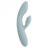 Vibrator rabbit SVAKOM CHIKA, pentru clitoris și punctul G, control prin aplicație, cu funcție de &icirc;ncălzire, 6 funcții de vibrație, verde