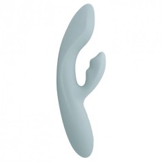 Vibrator rabbit SVAKOM CHIKA, pentru clitoris și punctul G, control prin aplicație, cu funcție de &icirc;ncălzire, 6 funcții de vibrație, verde